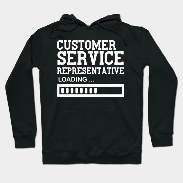 Funny Customer Service Representative Job Lover Gift Idea Hoodie by Monster Skizveuo